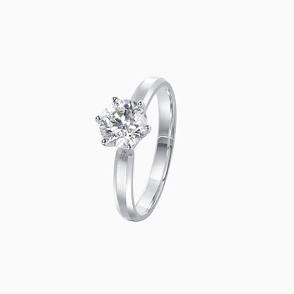 Michal's Wedding Series Frosted Gold Ring 1ct