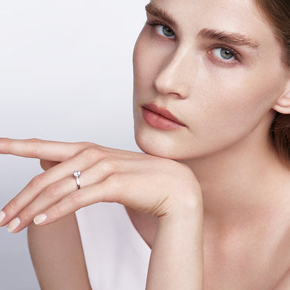 Michal's Wedding Series Frosted Gold Ring 1ct