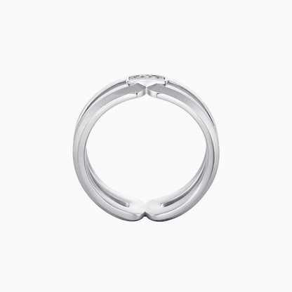 Intertwine Series-Frosted Gold Ring