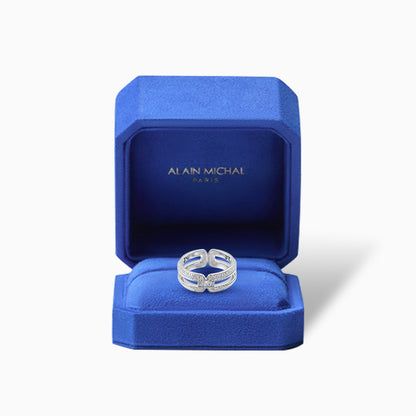 Intertwine Series-Diamond-set Ring