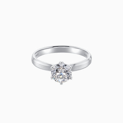 Michal's Wedding Series Frosted Gold Ring 1ct
