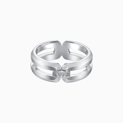 Intertwine Series-Frosted Gold Ring