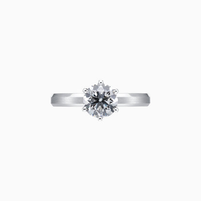 Michal's Wedding Series Frosted Gold Ring 1ct