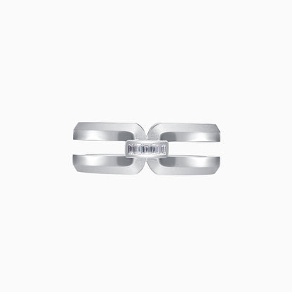 Intertwine Series-Frosted Gold Ring