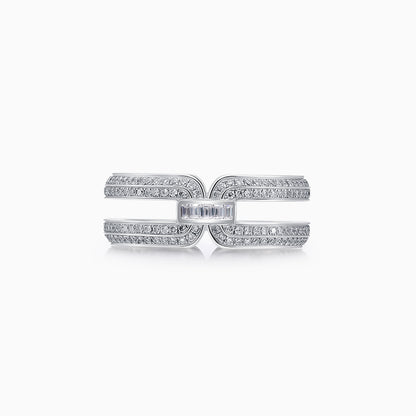 Intertwine Series-Diamond-set Ring
