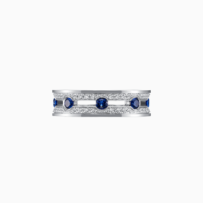 Dual Halo Ring White Gold
