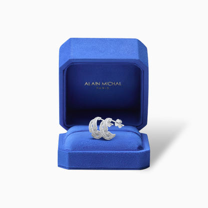 Intertwine Series-Diamond-set Earrings