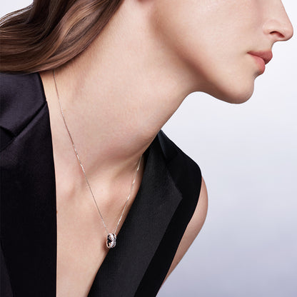 Intertwine Series-Diamond-set Necklace