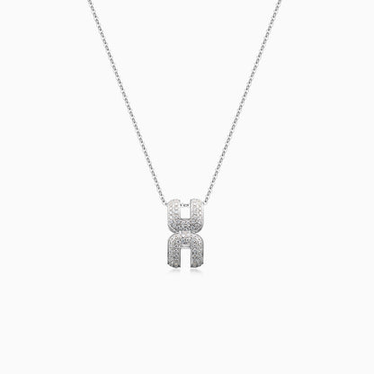 Intertwine Series-Diamond-set Necklace