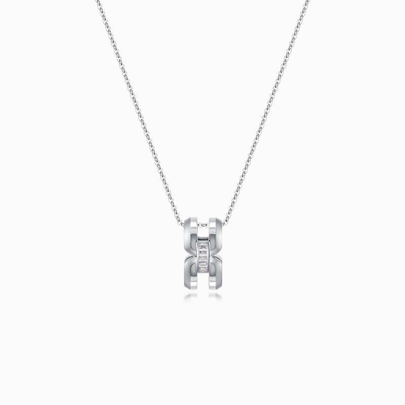 Intertwine Series-Frosted Gold Necklace