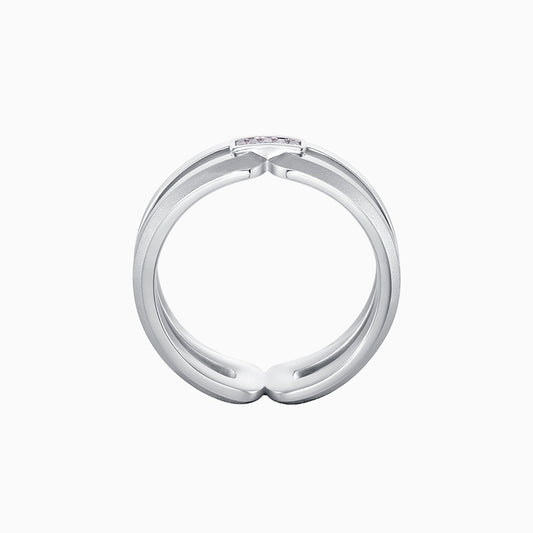 Intertwine Series-Frosted Gold Ring