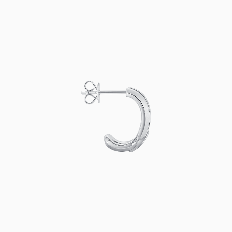 Intertwine Series-Frosted Gold Earrings