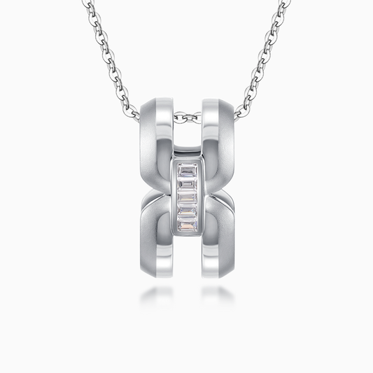 Intertwine Series-Frosted Gold Necklace