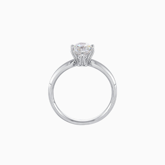 Michal's Wedding Series Frosted Gold Ring 1ct