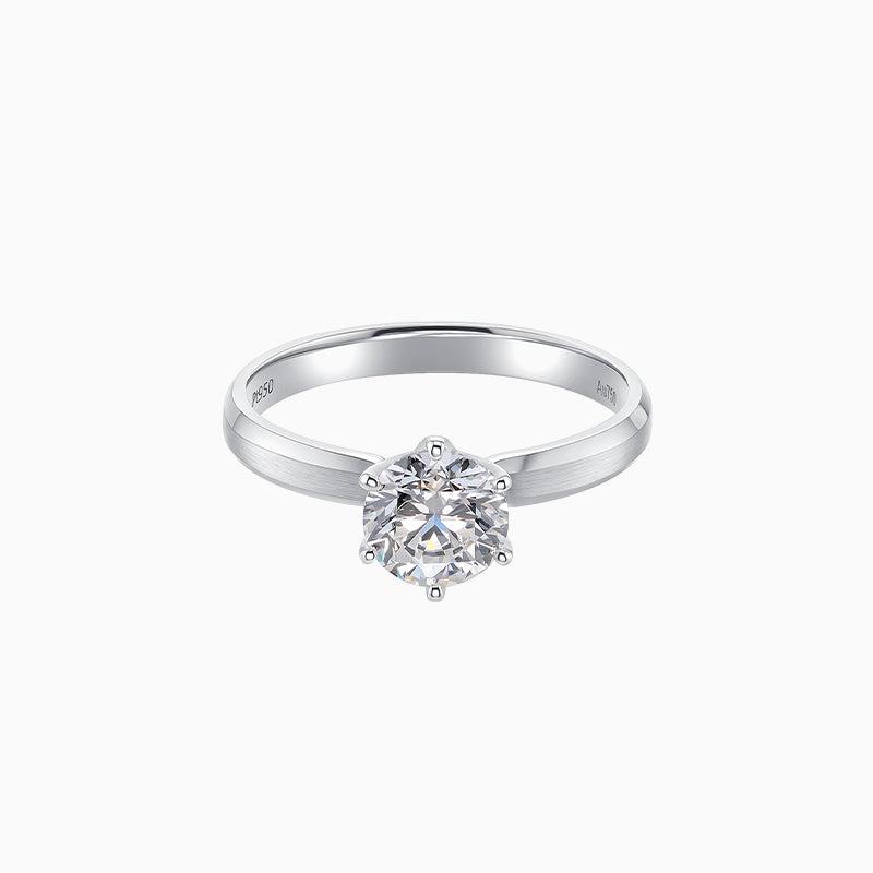 Michal's Wedding Series Frosted Gold Ring 1ct