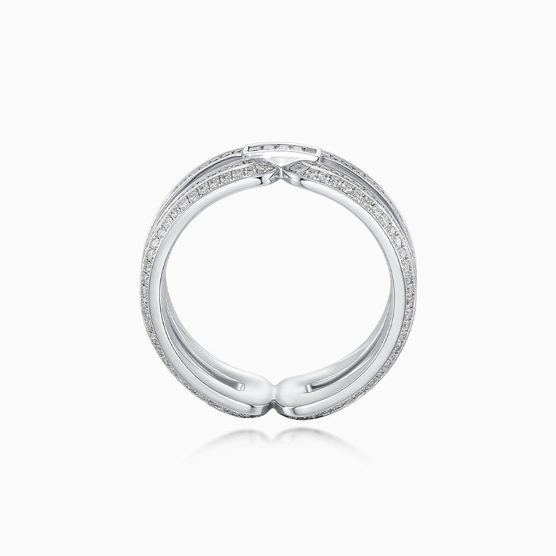 Intertwine Series-Diamond-set Ring