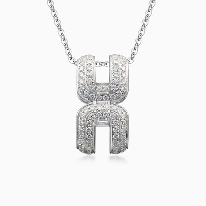 Intertwine Series-Diamond-set Necklace