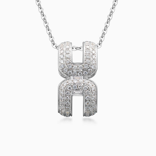 Intertwine Series-Diamond-set Necklace