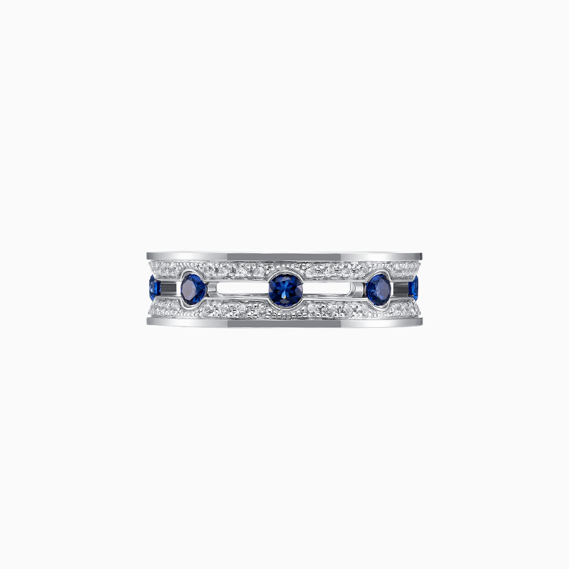 Dual Halo Ring White Gold