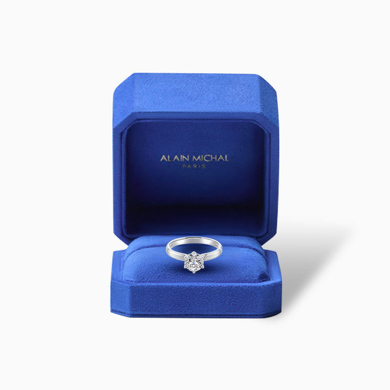 Michal's Wedding Series Frosted Gold Ring 1ct