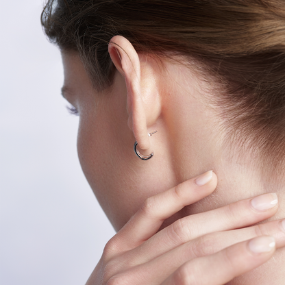 Intertwine Series-Frosted Gold Earrings